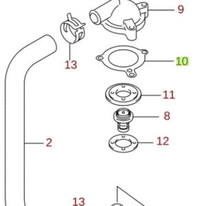 GASKET, THERM. COVER DF60/70
